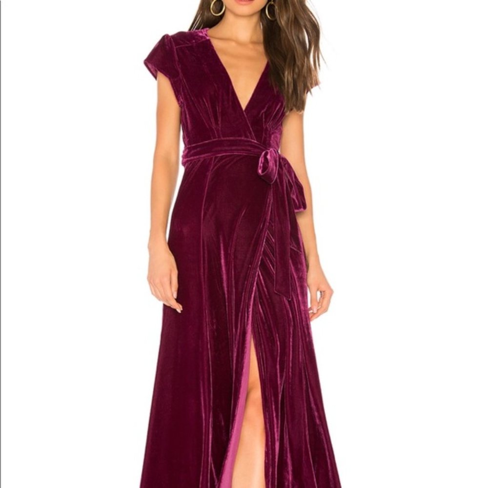 Tularosa Sid Wrap Dress Velvet